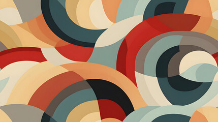repeating wallpaper graphic pattern of op-art shapes design poster background