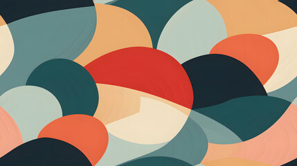 repeating wallpaper graphic pattern of op-art shapes design poster background