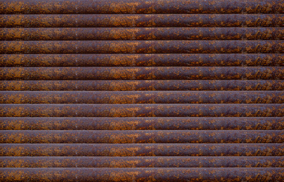 Rusty steel beam