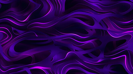 Obraz premium futuristic neon squiggle figures flyer purple hues design poster background