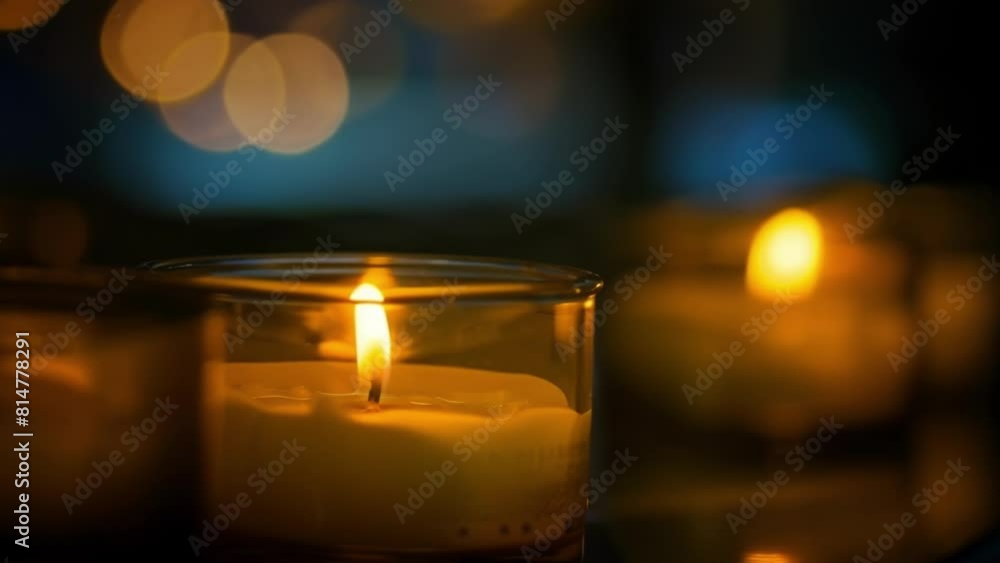Aufkleber as the evening breeze blew through the candles flickered and danced creating a sense of movement and