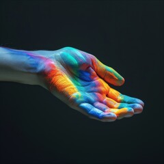 Fototapeta premium A Vibrant Photo Illustration Celebrating LGBT Pride Day and the Diversity of Human Expression