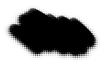 grunge brush stroke ink paint isolated on white background