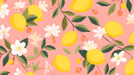 Digital lemons minimalist illustrator abstract graphic poster background