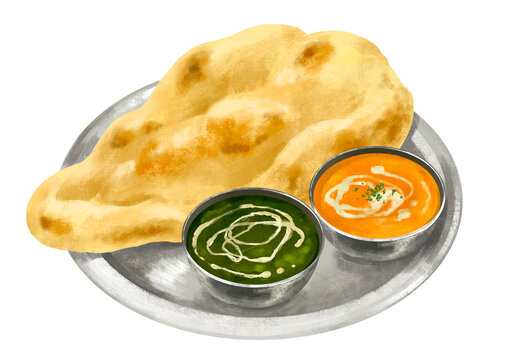 ナンとカレー　カレーセット