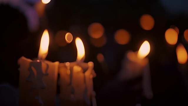 A candlelight vigil held in memory of those who have lost their lives or suffered injuries during riots highlighting the devastating consequences of excessive force .
