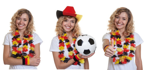 3er Sammlung begeisterter deutscher Fussball Fan