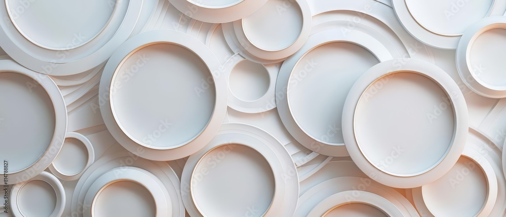 Poster background of elegant circle shape design subtly enhances the visual appeal with its simplicity, sha