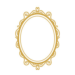 Golden mirror frame 