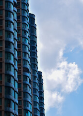 Windows of business building. Building abstract.  Building background.