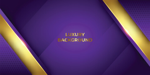 Abstract Purple Golden Stripes Luxury Background