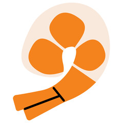 Shrimp single 4 cute, png illustration.