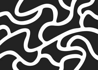 Abstract background with wavy curly lines pattern