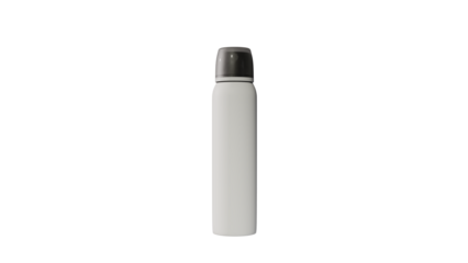 a white spray bottle with a black cap