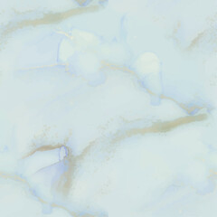 Shiny Golden Texture. Fluid Elegant Watercolor. Blue Vector Watercolor. Foil Ink Paint. Modern Seamless Art Template. Vector Ink Marble. Gold Marble Background. Alcohol Ink Marble. Luxury Watercolor