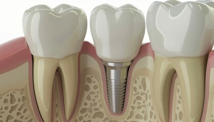 Comprehensive tooth implant procedure visual guide with detailed step by step instructions