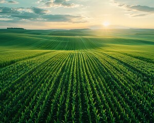The fields seem to stretch on forever, a vast expanse of green that fills the horizon, a testament to the beauty and resilience of nature 8K , high-resolution, ultra HD,up32K HD
