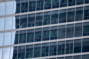 Windows of business building. Building abstract.  Building background.