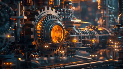 Gear background, part of the world, technology, copy space,space for text,Generative AI.ギヤの背景、世界の一部、テクノロジー、コピースペース,テキスト用スペース,Generative AI。