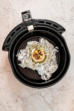 Roasted Bulb of Garlic cooked in Air Fryer