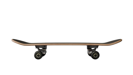 a skateboard with wheels on a black background © Anh