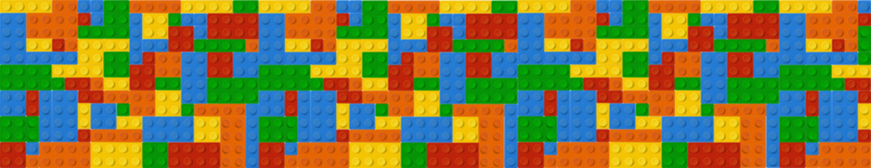 Pattern background made of colorful lego blocks