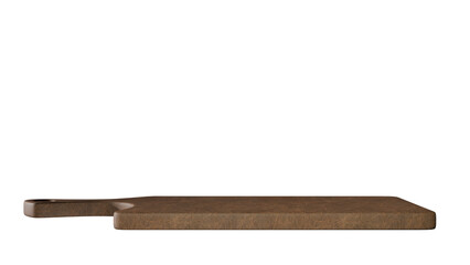 a wooden cutting board with a knife on it