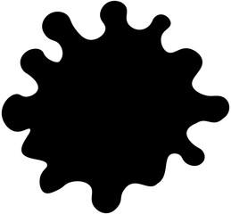 Drip paint icon. Splash and  Liquid drop icon.Vector