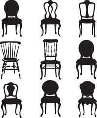 silhouettes of chairs