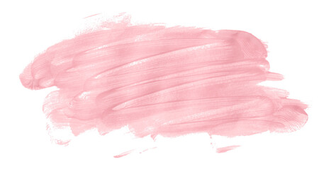Shiny pink brush watercolor painting isolated on transparent background. watercolor png