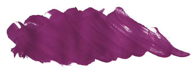 Shiny dark purple brush watercolor painting isolated on transparent background. watercolor png