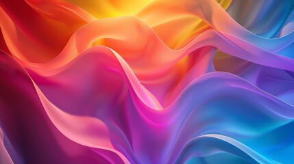 Obraz premium Abstract background with dynamic flowing waves