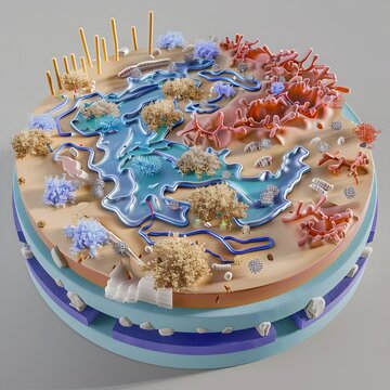 Diagram Illustrating Bacterial Role in Cellulose Degradation in Ruminant Animals Rumen