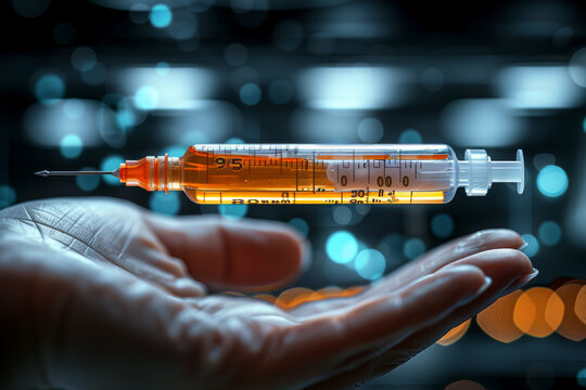 A person with a food allergy carrying an epinephrine auto-injector to manage severe allergic reactions. Concept of allergic reaction and emergency medication. Generative Ai.