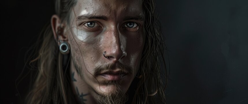 A man with a scar running down his face symbolizing the challenges and victories of surviving a workplace accident.