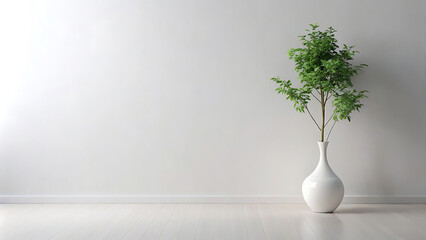 white vase on the table