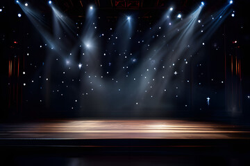 stage with spotlight