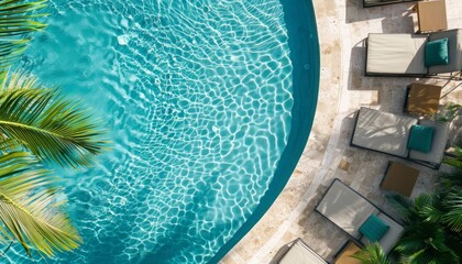 Summer Pool from Above