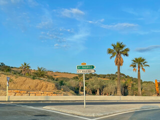 Saint-Tropez Stra&szlig;enschild