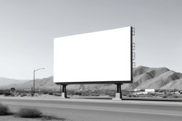 Obraz premium Blank a large billboard on the sky view background.