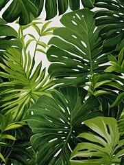 green leaves background