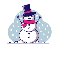 funny snowman