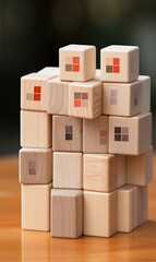 Obraz premium stack of blocks