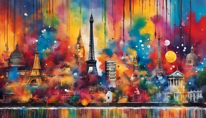 Obraz premium Paint Art by Generative AI