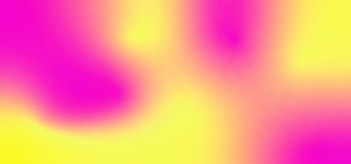 Obraz premium Gradient y2k background with grain texture effect in purple and yellow neon colors. Trendy aesthetic wallpaper for print design, web cover. Vector illustration