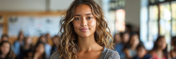 female American entrepreneur leading a workshop on financial literacy for teens