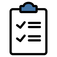 Clipboard List Check  Icon Element For Design