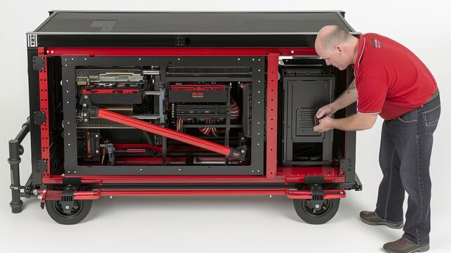 Tech enthusiast upgrades gaming rig with high-performance gpu for enhanced performance and graphics