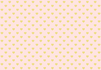 Heart goldenrod color on pink background. For Background.