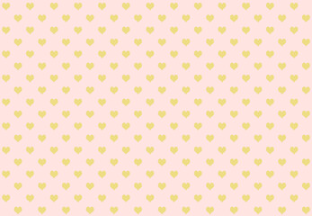 Heart goldenrod color on pink background. For Background.